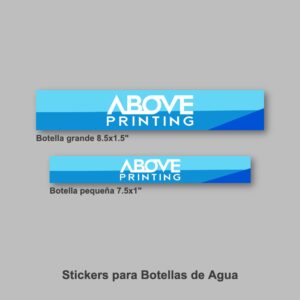Stickers para botellas de agua impresos en Carolina, Puerto Rico