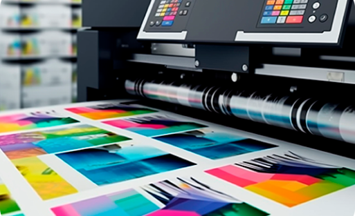 imprenta-moderna-produce-impresiones-multicolores-generadas-precision-ia